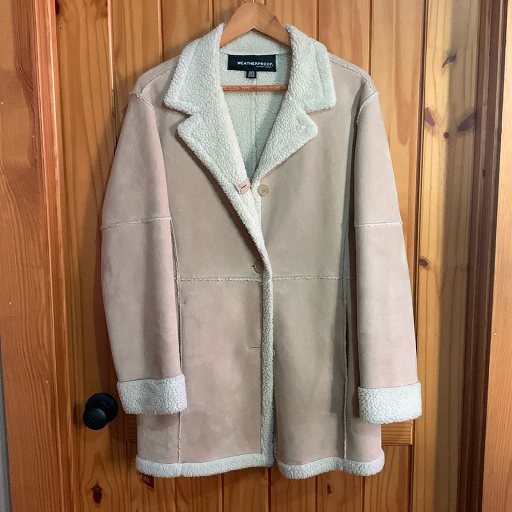 Fleece lined coat size M